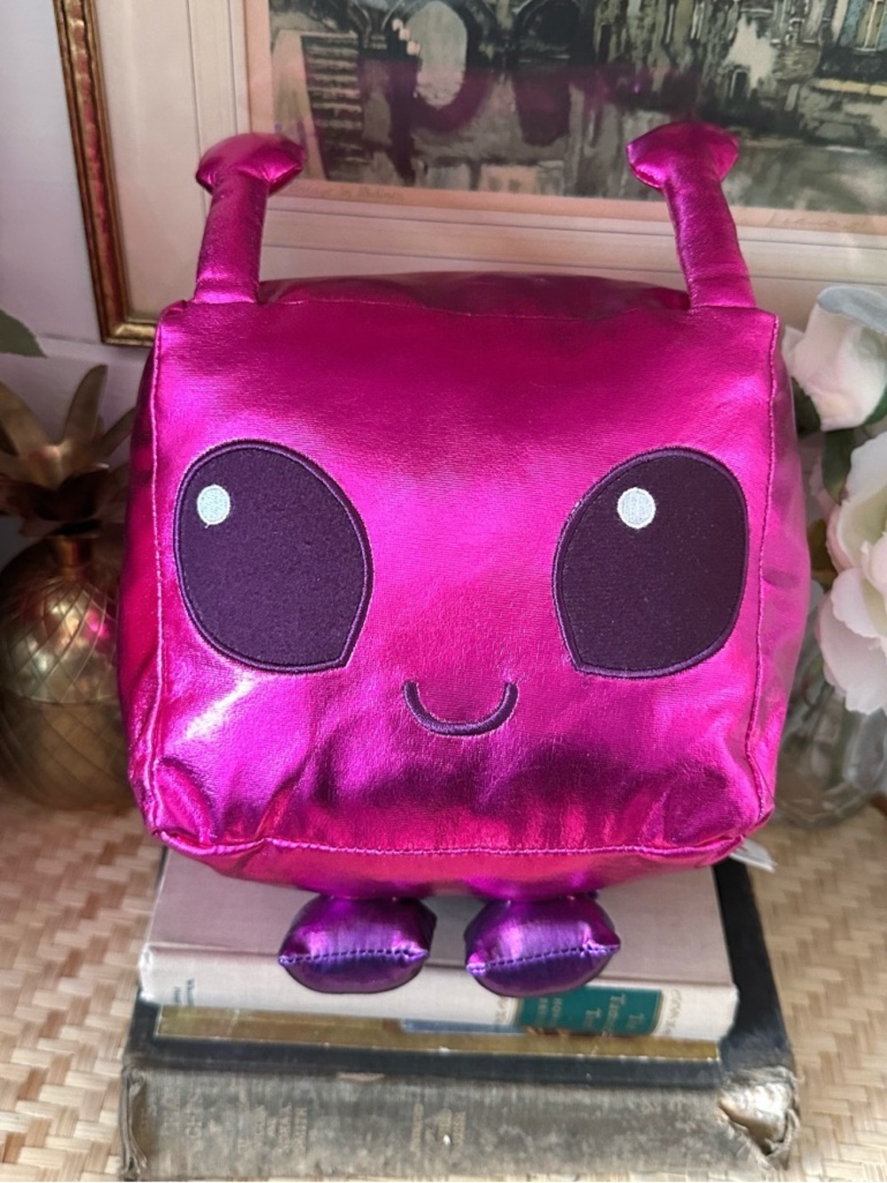 Roblox Pet Simulator X Plush Dark Matter Gleebo Pink Alien, NO CODE